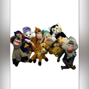 Disney Beanie Bag Plush Toy Mixed Lot Various Characters Bundle 90s VTG